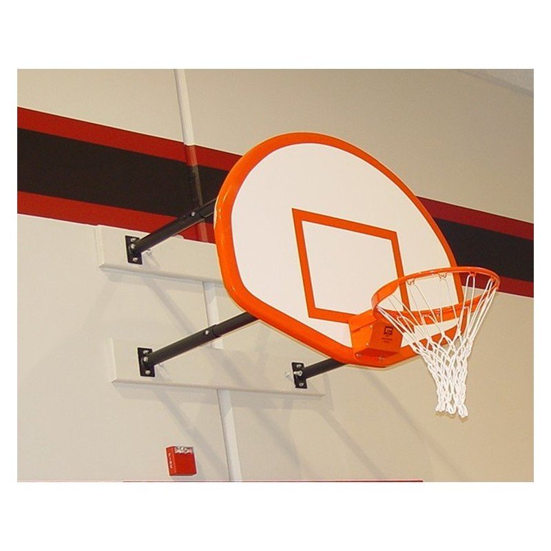 Gared Performance Sports Systems Four - Point Wall Mount Series 9' - 12' Extension, Fan - Shape Board (GPS - 2300 - 9120) - SchoolOutlet