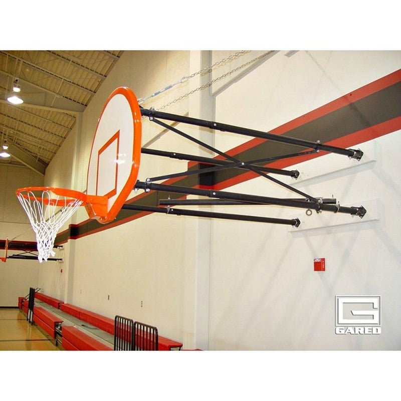 Gared Performance Sports Systems Side - Fold Wall Mount Series 4' - 6' Extension Fan - Shape Board (GPS - 2500 - 4060) - SchoolOutlet