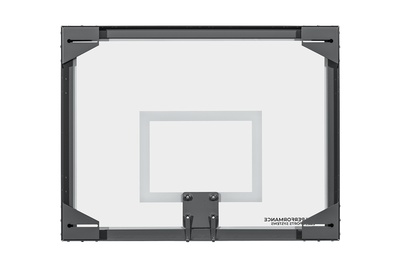 Gared Performance Sports Systems Side Court Recreational Glass Basketball Backboard 42 x 54" with Corner Mount Brackets (GPS - 3050) - SchoolOutlet