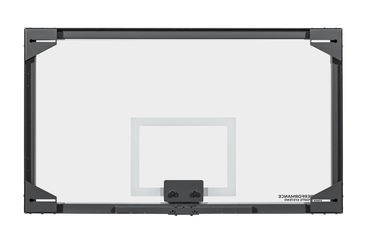 Gared Performance Sports Systems Professional Main Court Competition Glass Basketball Backboard 42 x 72" with Steel Frame (GPS - LXP4200) - SchoolOutlet