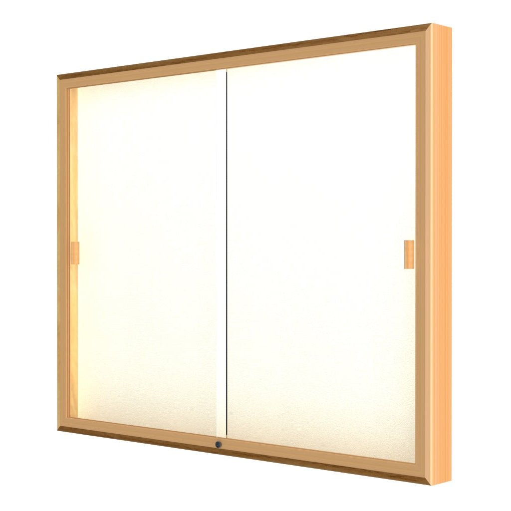 Ghent Legacy Bulletin Board Wall Display Case, Plaque Fabric Back, Champagne Aluminum Frame, 48"H x 60"W x 4"D (GHE - 88 - 4860PB - GD) - SchoolOutlet