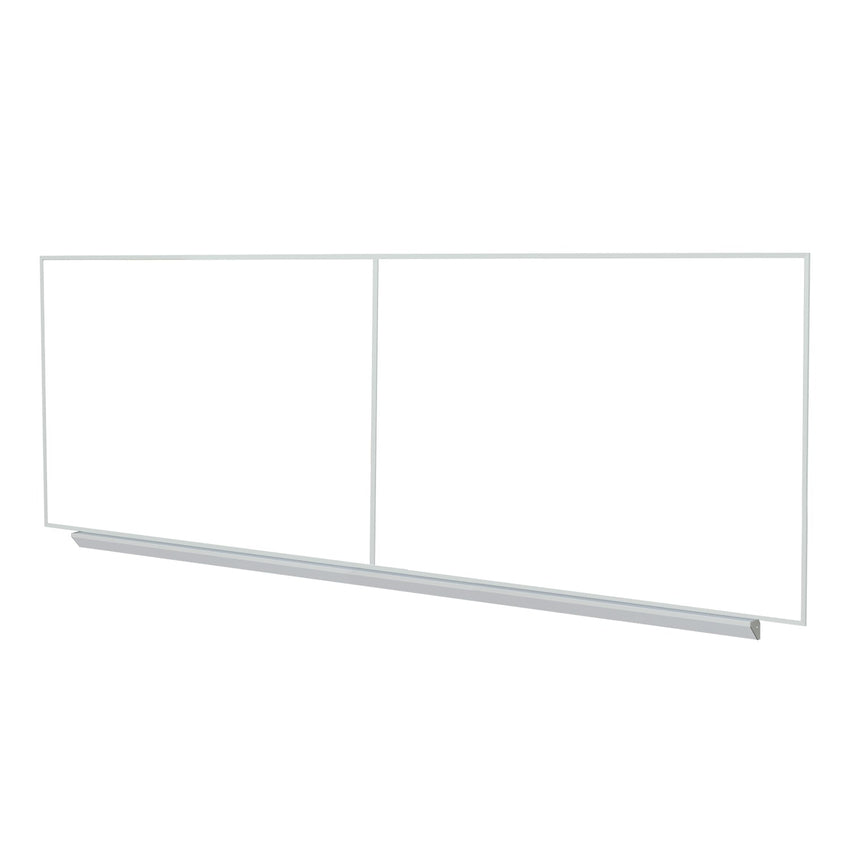 Ghent M1 Porcelain Magnetic Whiteboard, Aluminum Frame, Box Tray, 4'H x 16'W - 2 pieces (GHE - A2M416) - SchoolOutlet
