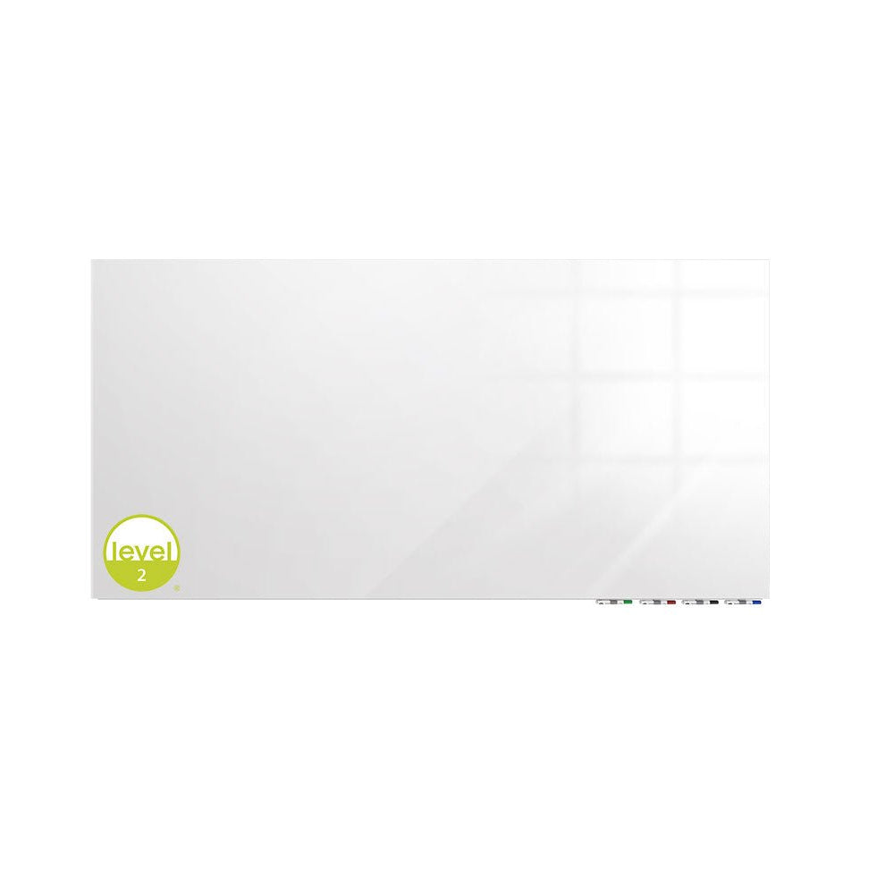 Ghent Aria Low Profile Glassboard, Magnetic, 4'H x 6'W, Horizontal, White (GHE - ARIASM46WH) - SchoolOutlet