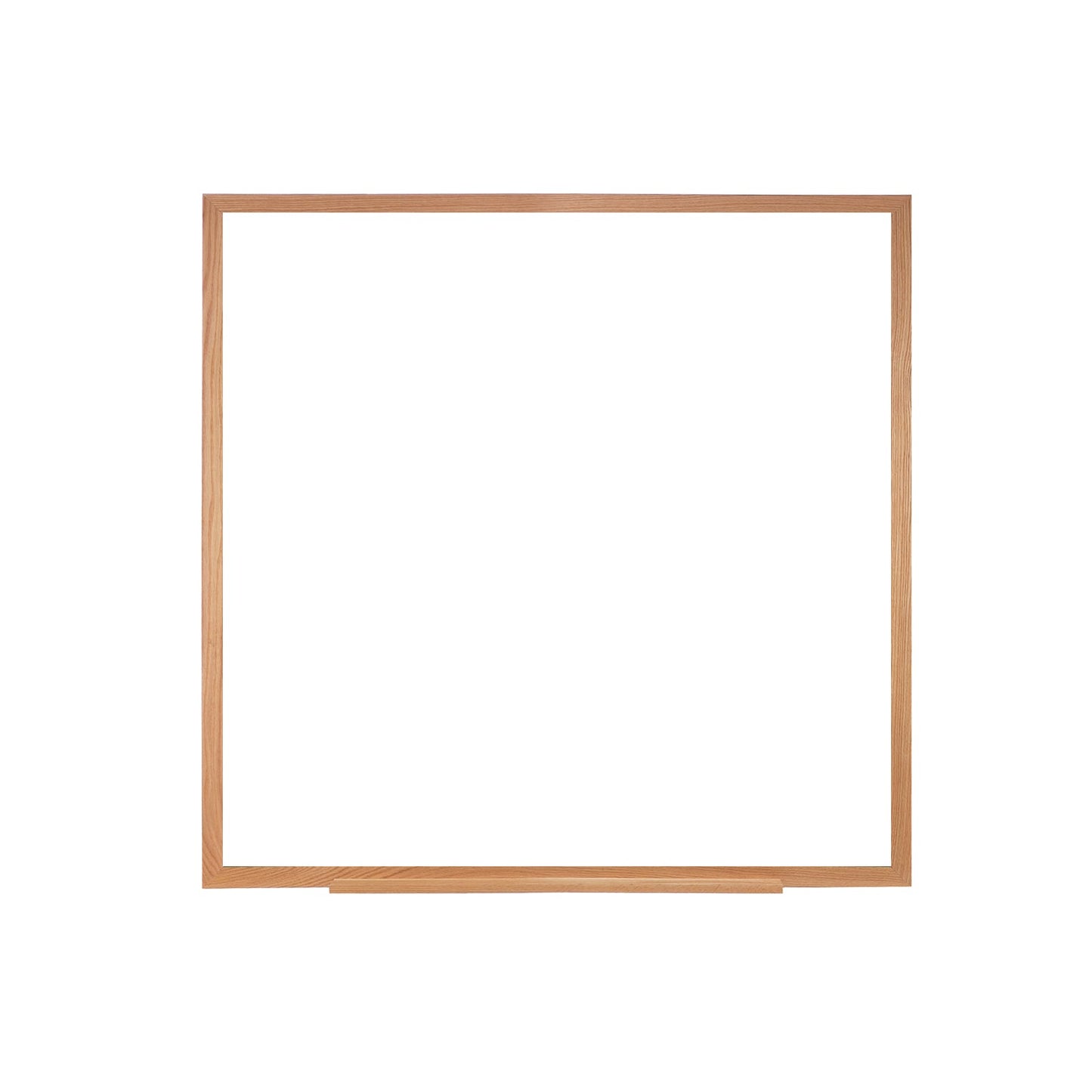 Ghent M1 Porcelain Magnetic Whiteboard, Wood Frame, 4'H x 4'W (GHE - M1W - 44 - 4) - SchoolOutlet