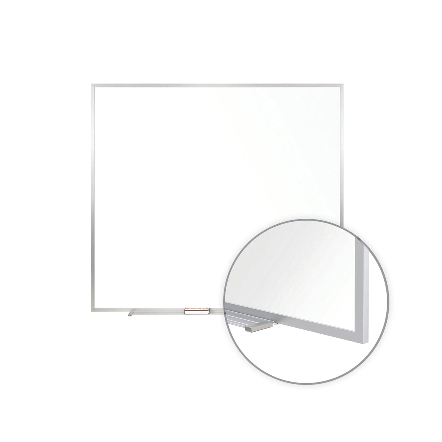 Ghent M2 Non - Magnetic Whiteboard, Aluminum Frame, 4'H x 4'W (GHE - M2 - 44 - 4) - SchoolOutlet