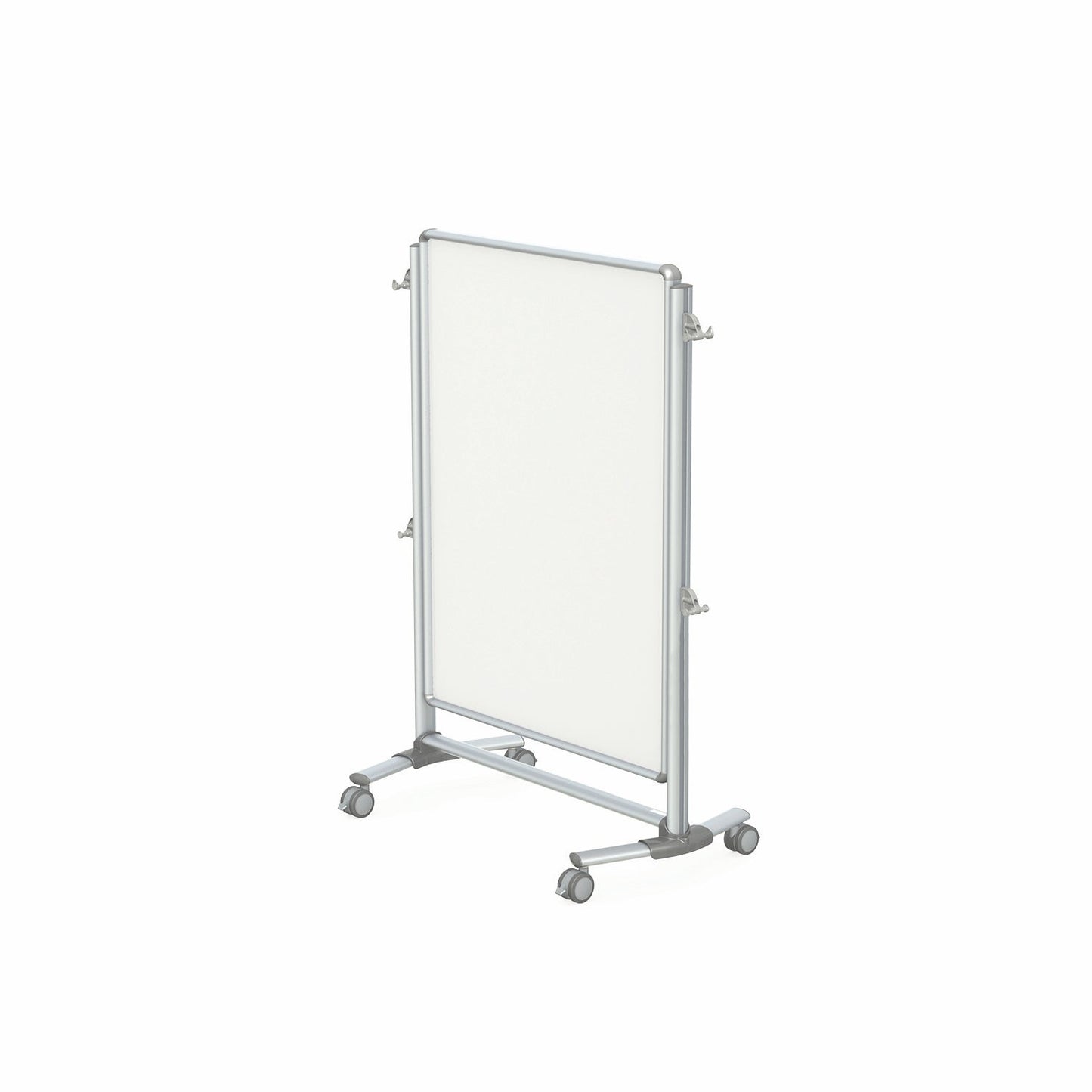 Ghent Nexus Jr. Partition, Mobile 2 - Sided Porcelain Whiteboard, Magnetic, 46"H x 34"W (GHE - NEX223MMP) - SchoolOutlet
