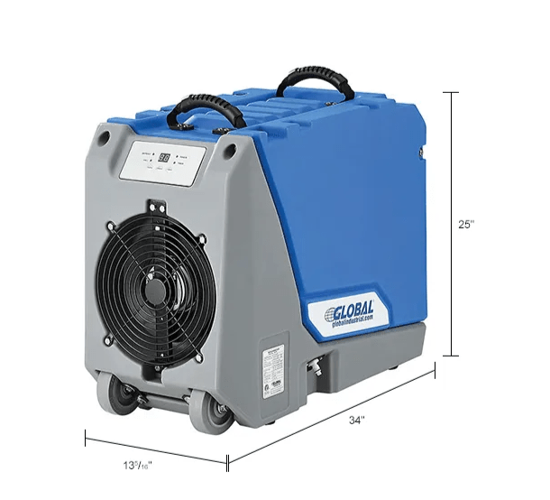 Global Industrial Crawl Space Commercial Dehumidifier With Pump, 90 Pints (GLB - 246707) - SchoolOutlet