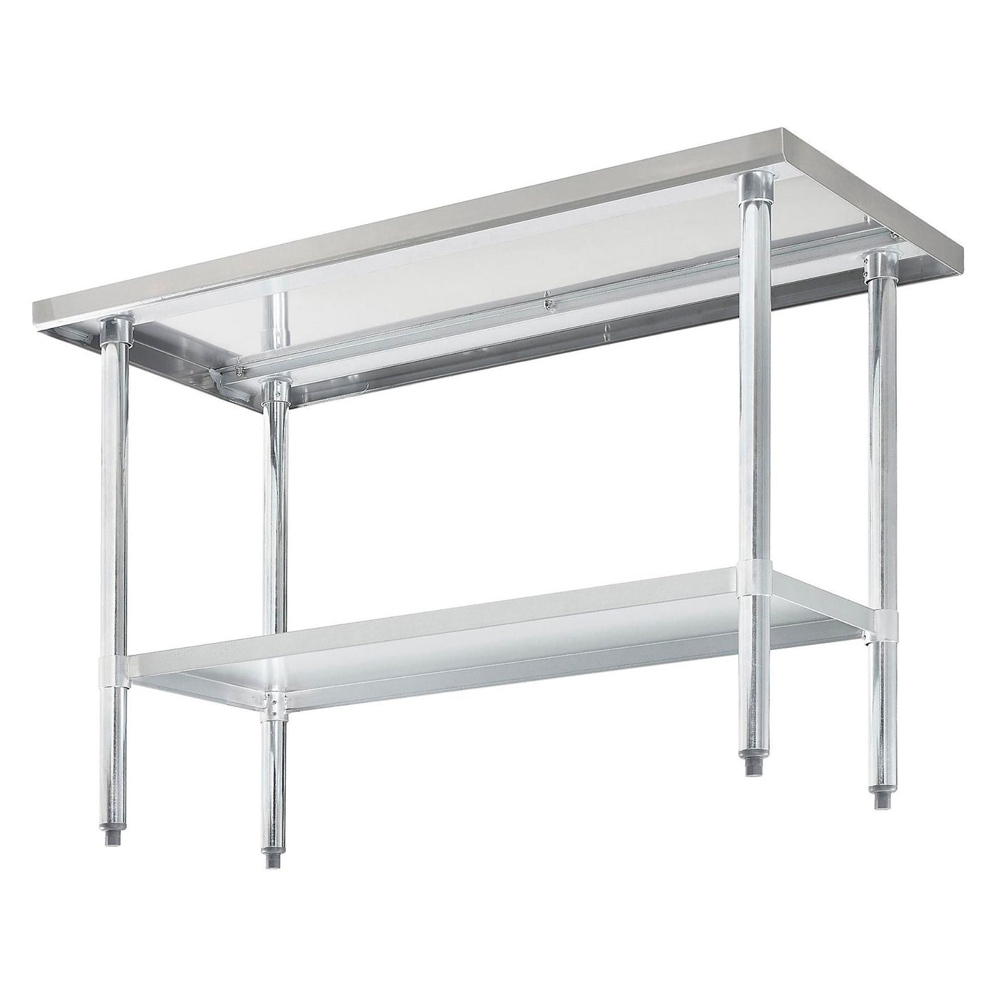 Global Industrial 430 Stainless Steel Table, 48"W x 24"D, Undershelf (GLB - 319055) - SchoolOutlet