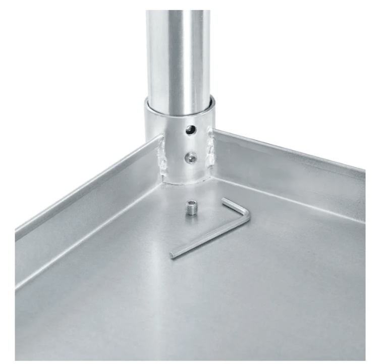 Global Industrial 430 Stainless Steel Table, 72"W x 30"D, Galvanized Undershelf (GLB - 319057) - SchoolOutlet