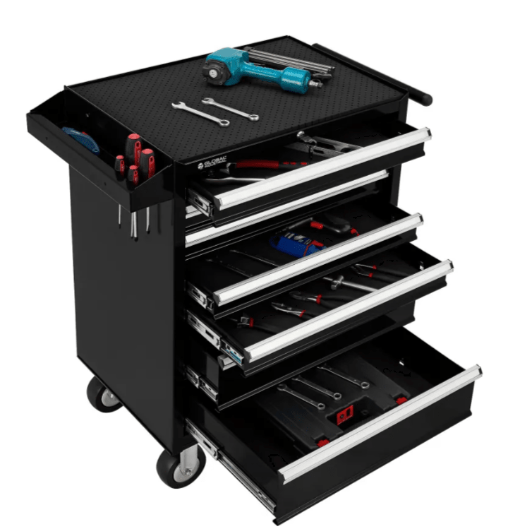 Global Industrial 7 Drawer Roller Tool Cabinet - 26 - 3/8"W x 18 - 1/8"D x 37 - 13/16"H (GLB - 535364) - SchoolOutlet