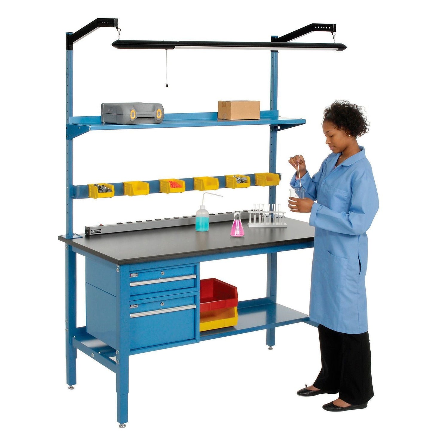 Global Industrial Steel Shelf, 48"W x 14"D, Blue (GLB - 606949) - SchoolOutlet