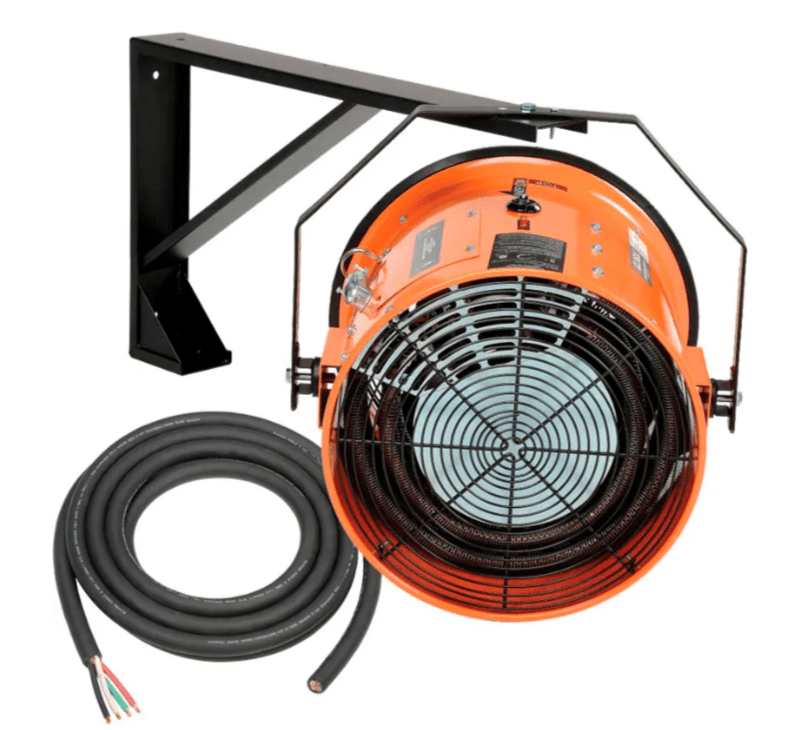 Global Industrial Electric Salamander Heater, Adjustable Thermostat, 480V, 3 Phase, 15000 Watt (GLB - 653569) - SchoolOutlet