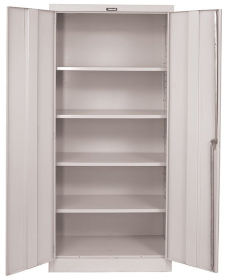 Hallowell 800 Series Industrial Grade Steel Cabinet, Storage Configuration MedSafe Antimicrobial Double Door 36"W x 18"D x 78"H (HAL - 815S18AM) - SchoolOutlet