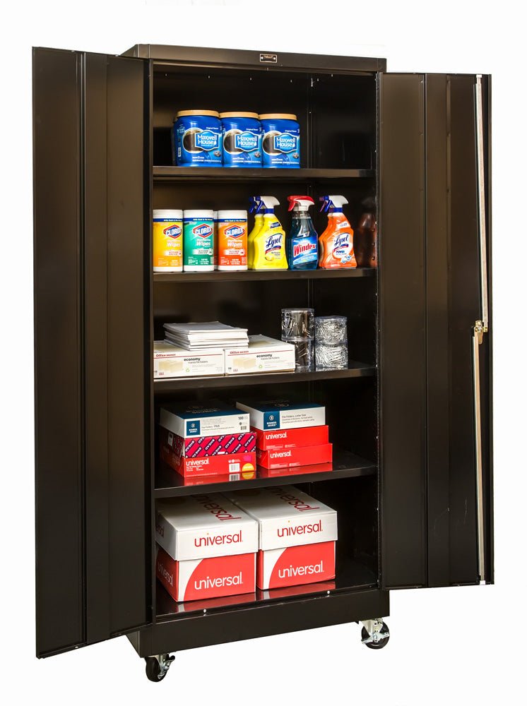Hallowell 800 Series Commercial Steel Cabinet, Storage Configuration Double Door 36"W x 24"D x 78"H (HAL - 815S24) - SchoolOutlet
