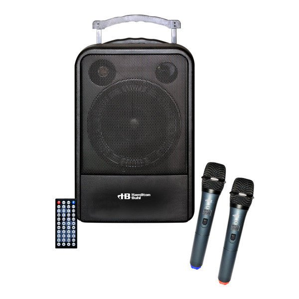 HamiltonBuhl High Quality PA System - DVD/CD/MP3 Bluetooth and Wireless Handheld Microphones (HML - VENU100A) - SchoolOutlet