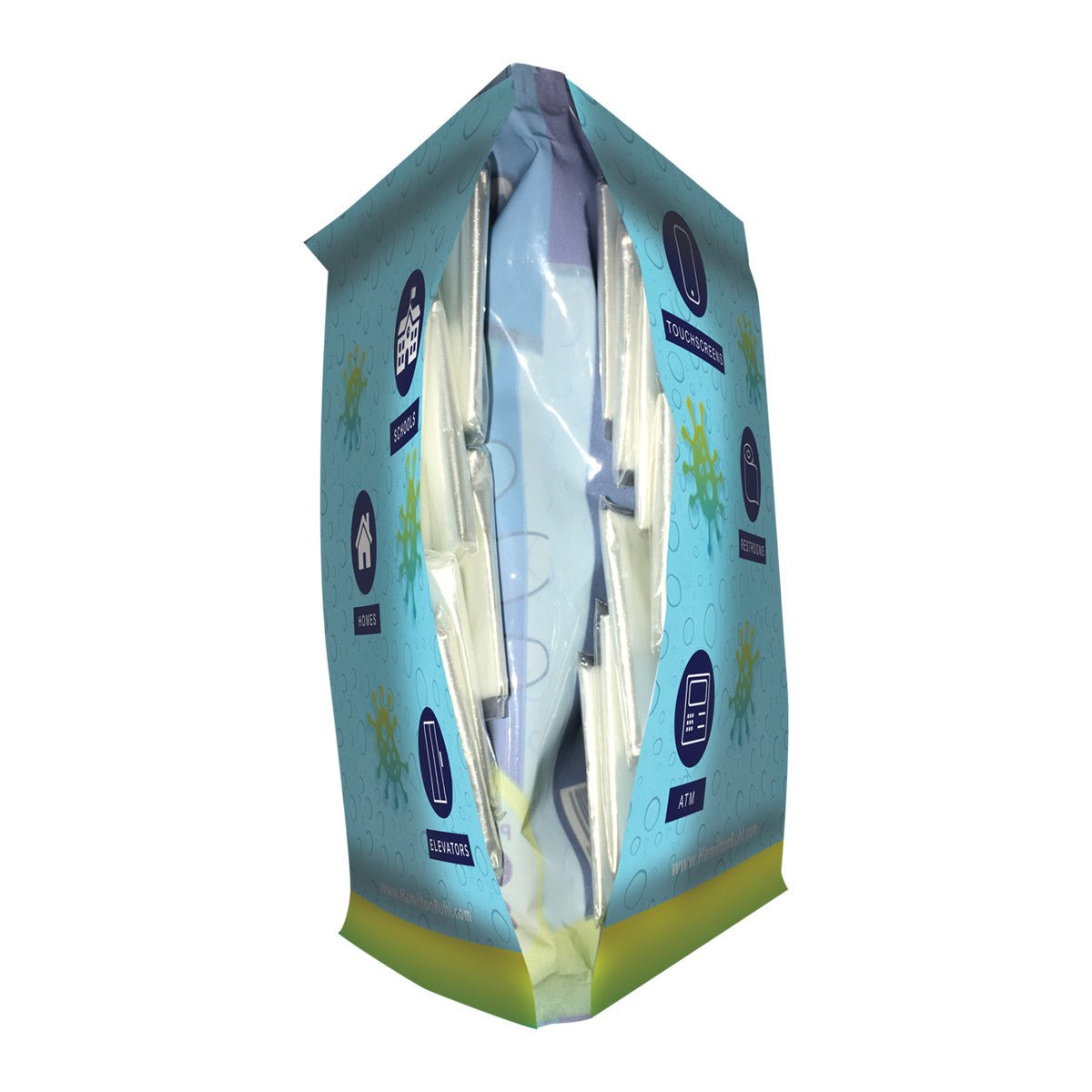 HamiltonBuhl HygenX Disposable Gloves Packs - 3,200 Pairs (HML - XDG - LG200) - SchoolOutlet