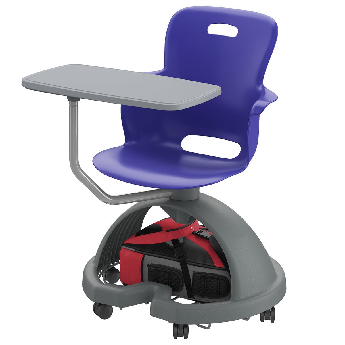 Haskell Education Ethos Series Mobile Chair with Work Surface & Storage Base 18"H (2ES1X1) - SchoolOutlet