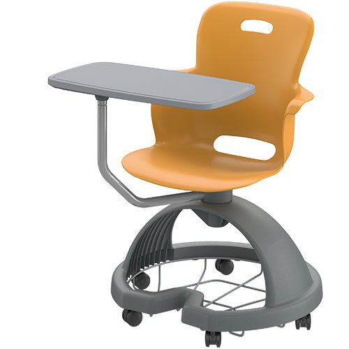 Haskell Education Ethos Series Mobile Chair with Work Surface & Storage Base 18"H (2ES1X1) - SchoolOutlet