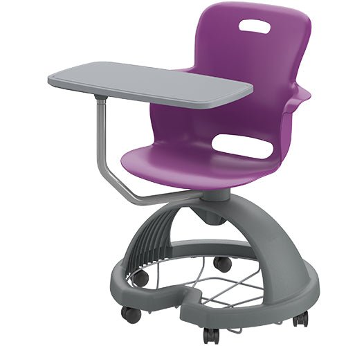 Haskell Education Ethos Series Mobile Chair with Work Surface & Storage Base 18"H (2ES1X1) - SchoolOutlet