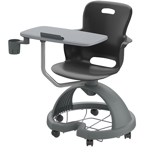Haskell Education Ethos Series Mobile Chair with Work Surface, Storage Base, Tablet and Cup Holder 18"H (2ES1X4) - SchoolOutlet