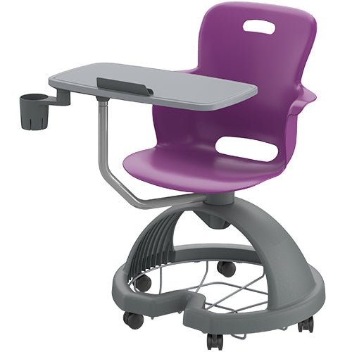 Haskell Education Ethos Series Mobile Chair with Work Surface, Storage Base, Tablet and Cup Holder 18"H (2ES1X4) - SchoolOutlet