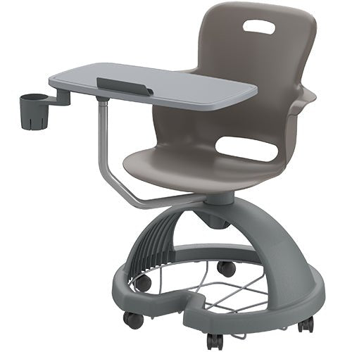 Haskell Education Ethos Series Mobile Chair with Work Surface, Storage Base, Tablet and Cup Holder 18"H (2ES1X4) - SchoolOutlet