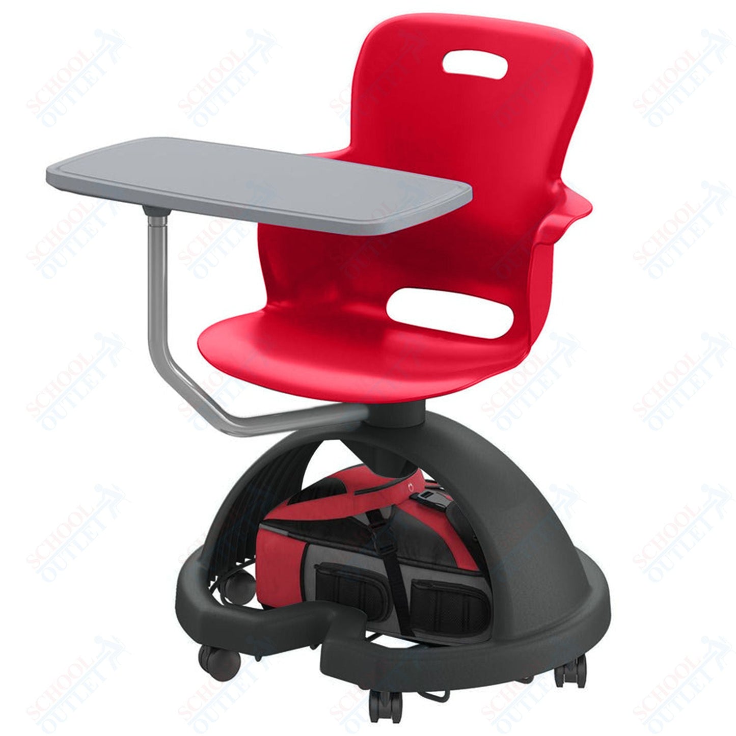 Haskell Education Ethos Series Mobile Chair with Work Surface & Storage Base 18"H (2ES1X1) - SchoolOutlet