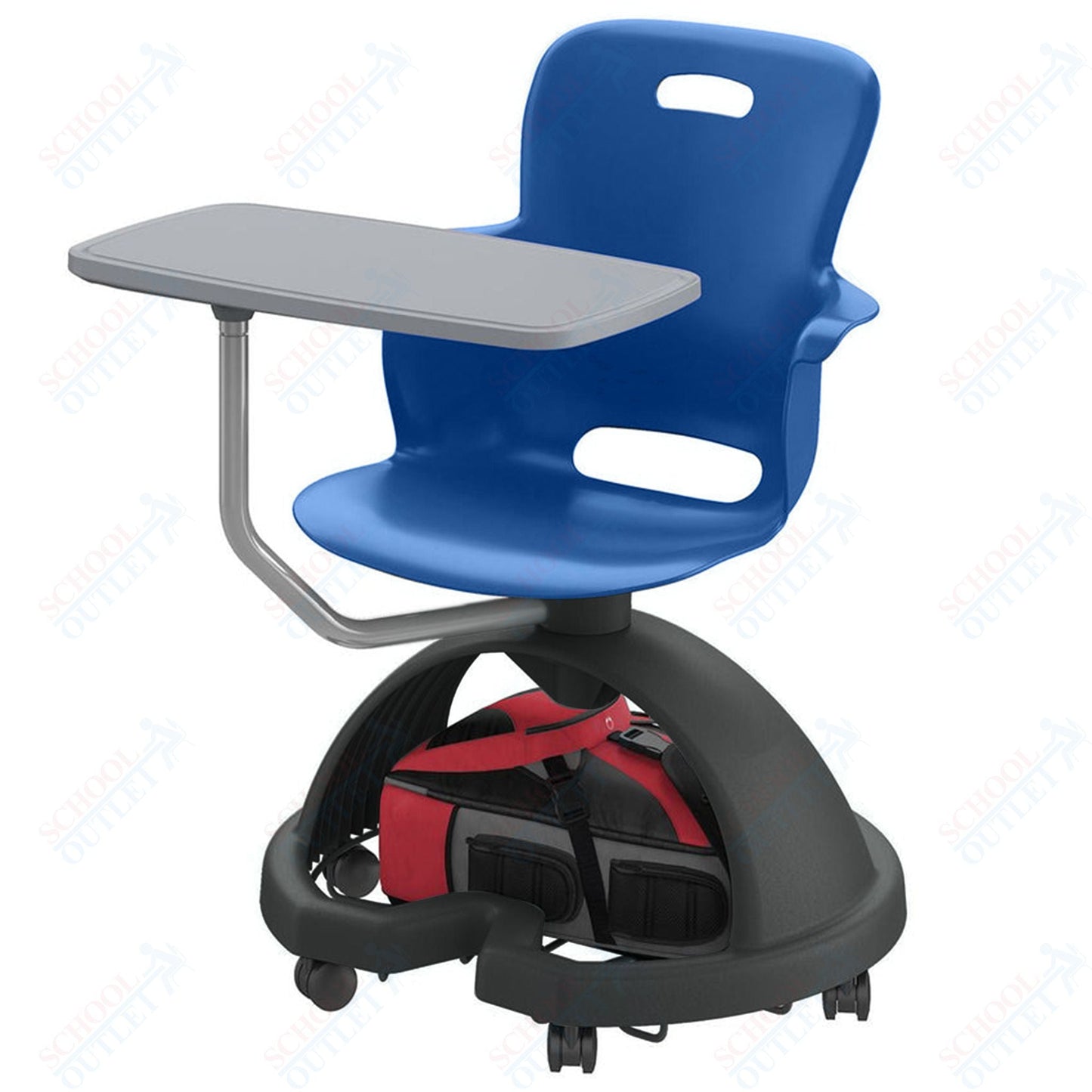 Haskell Education Ethos Series Mobile Chair with Work Surface & Storage Base 18"H (2ES1X1) - SchoolOutlet