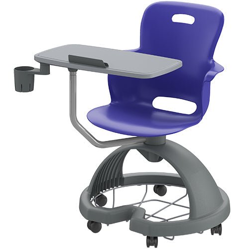 Haskell Education Ethos Series Mobile Chair with Work Surface, Storage Base, Tablet and Cup Holder 18"H (2ES1X4) - SchoolOutlet