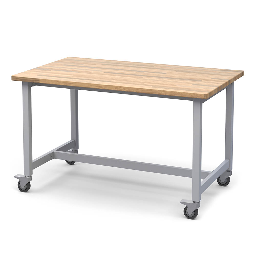 Haskell Education Voyager Makerspace Table with H - frame - 60"W x 36"D (MK3.3660.P2) - SchoolOutlet