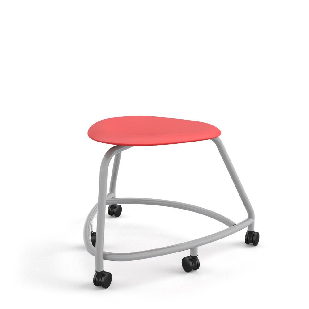 Haskell Education 360 Series Platinum frame School Chair without Back 18"H (TS2GX.18PL) - SchoolOutlet