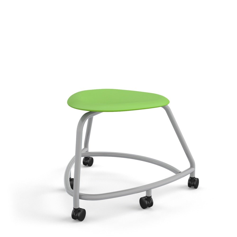 Haskell Education 360 Series Platinum frame School Chair without Back 18"H (TS2GX.18PL) - SchoolOutlet