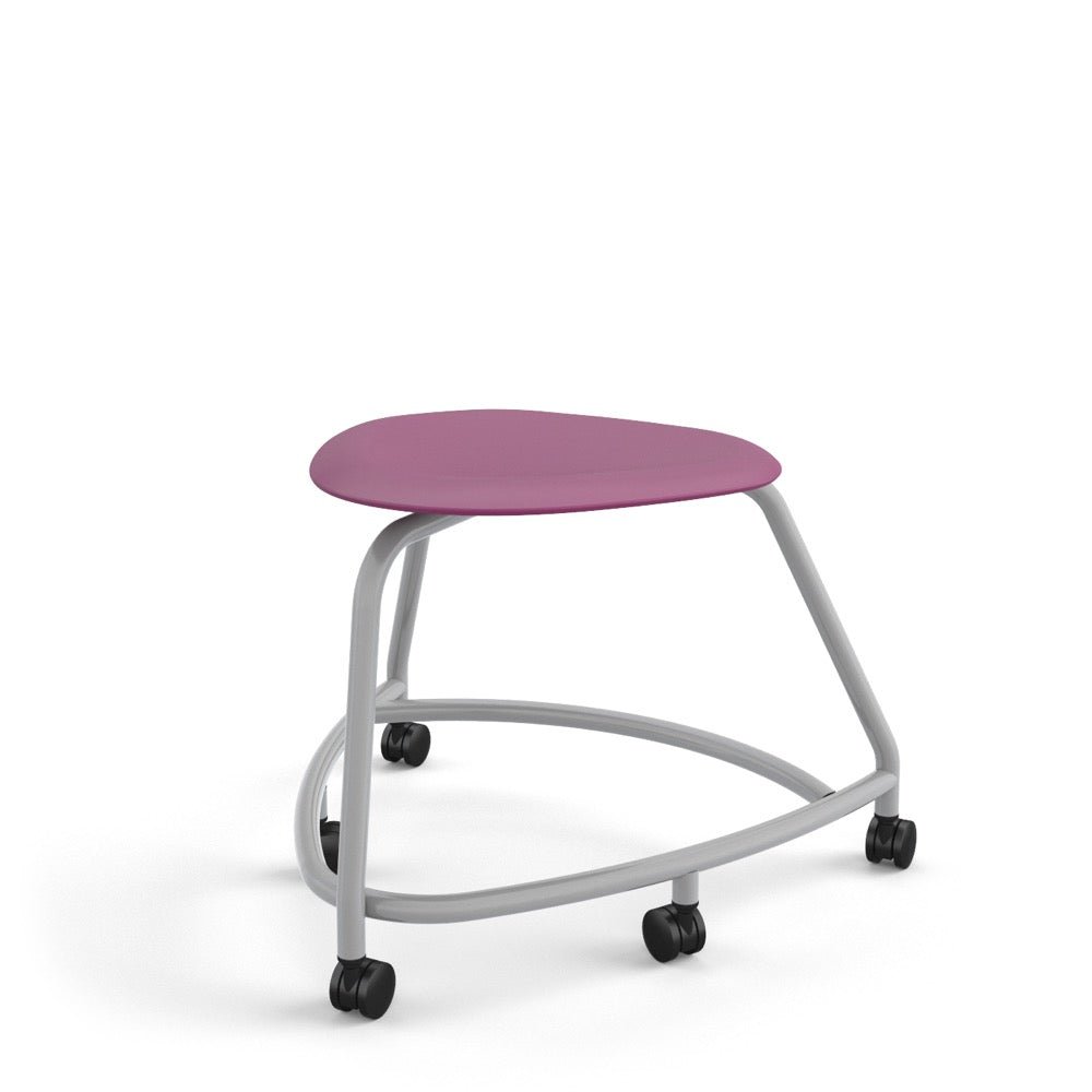 Haskell Education 360 Series Platinum frame School Chair without Back 18"H (TS2GX.18PL) - SchoolOutlet