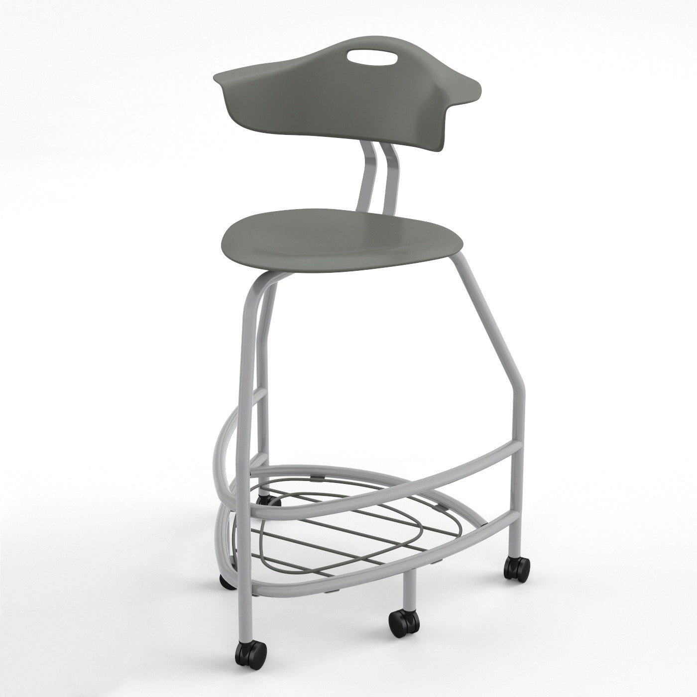 Haskell Education 360 Platinum frame Chair with Back 30"H (TS4X0.30PL) - SchoolOutlet