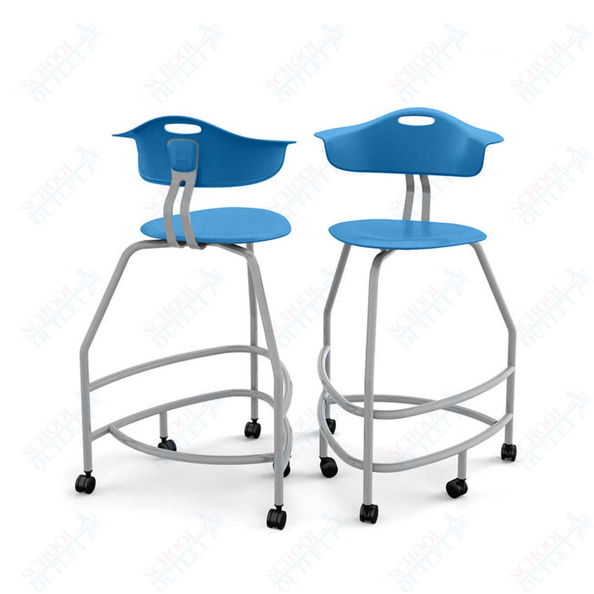 Haskell Education 360 Platinum frame Chair with Back 30"H (TS4X0.30PL) - SchoolOutlet