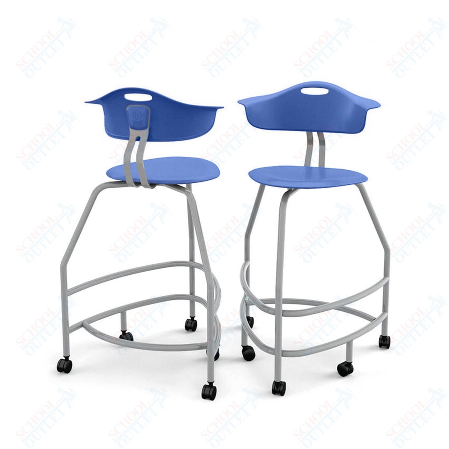 Haskell Education 360 Platinum frame Chair with Back 30"H (TS4X0.30PL) - SchoolOutlet