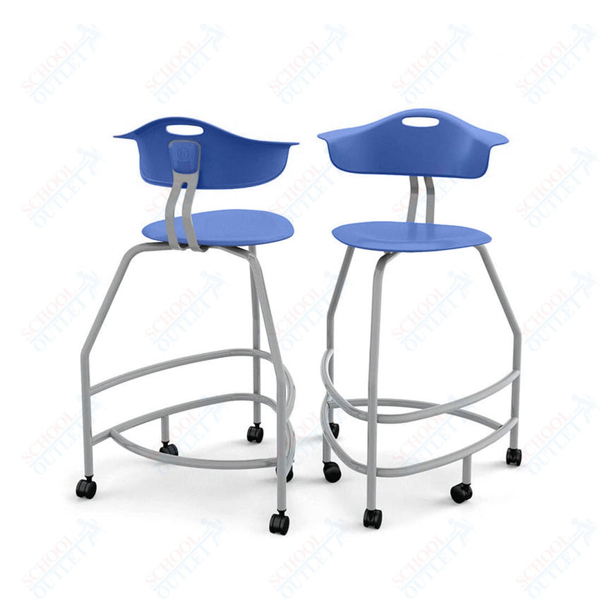 Haskell Education 360 Platinum frame Chair with Back 30"H (TS4X0.30PL) - SchoolOutlet