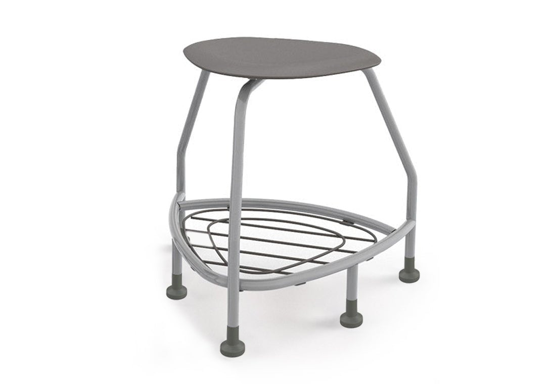 Haskell Education 360 Platinum frame Backless Chair with Bookbag Rack 24"H (TS5X1.24PL) - SchoolOutlet