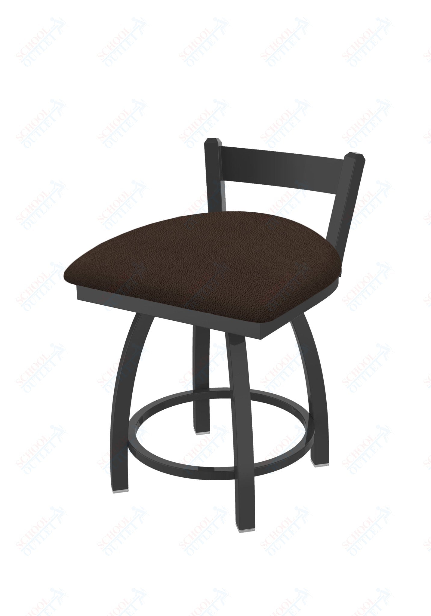 Holland Bar Stool 821 Catalina Low Back Swivel Bar Stool Upholstered Seat 30"H (HBS - 821 - BS - UP - 30H) - SchoolOutlet