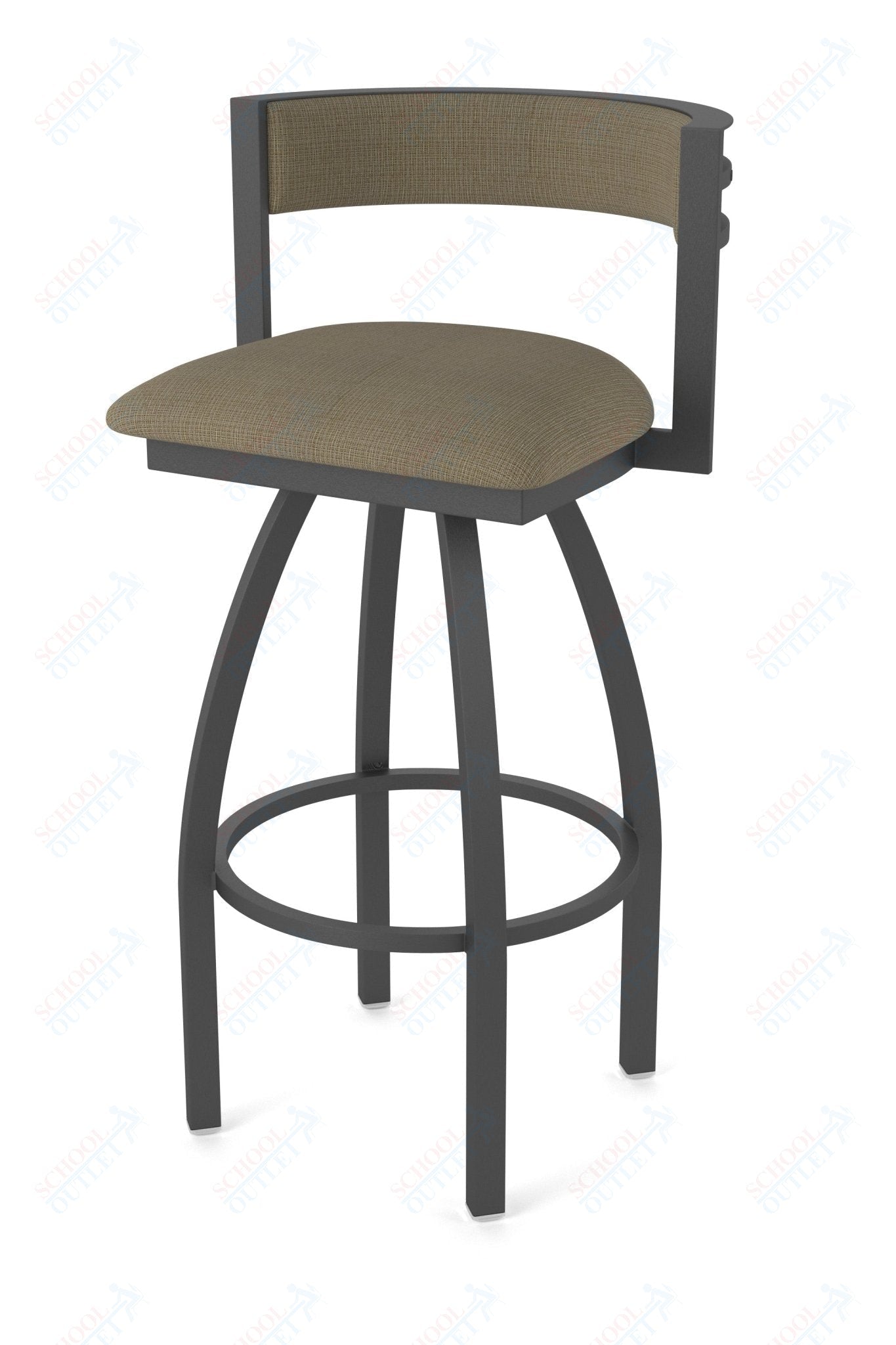 Holland Bar Stool 861 Artemis Swivel Bar Stool Upholstered Seat 30"H (HBS - 861 - BS - UP - 30H) - SchoolOutlet