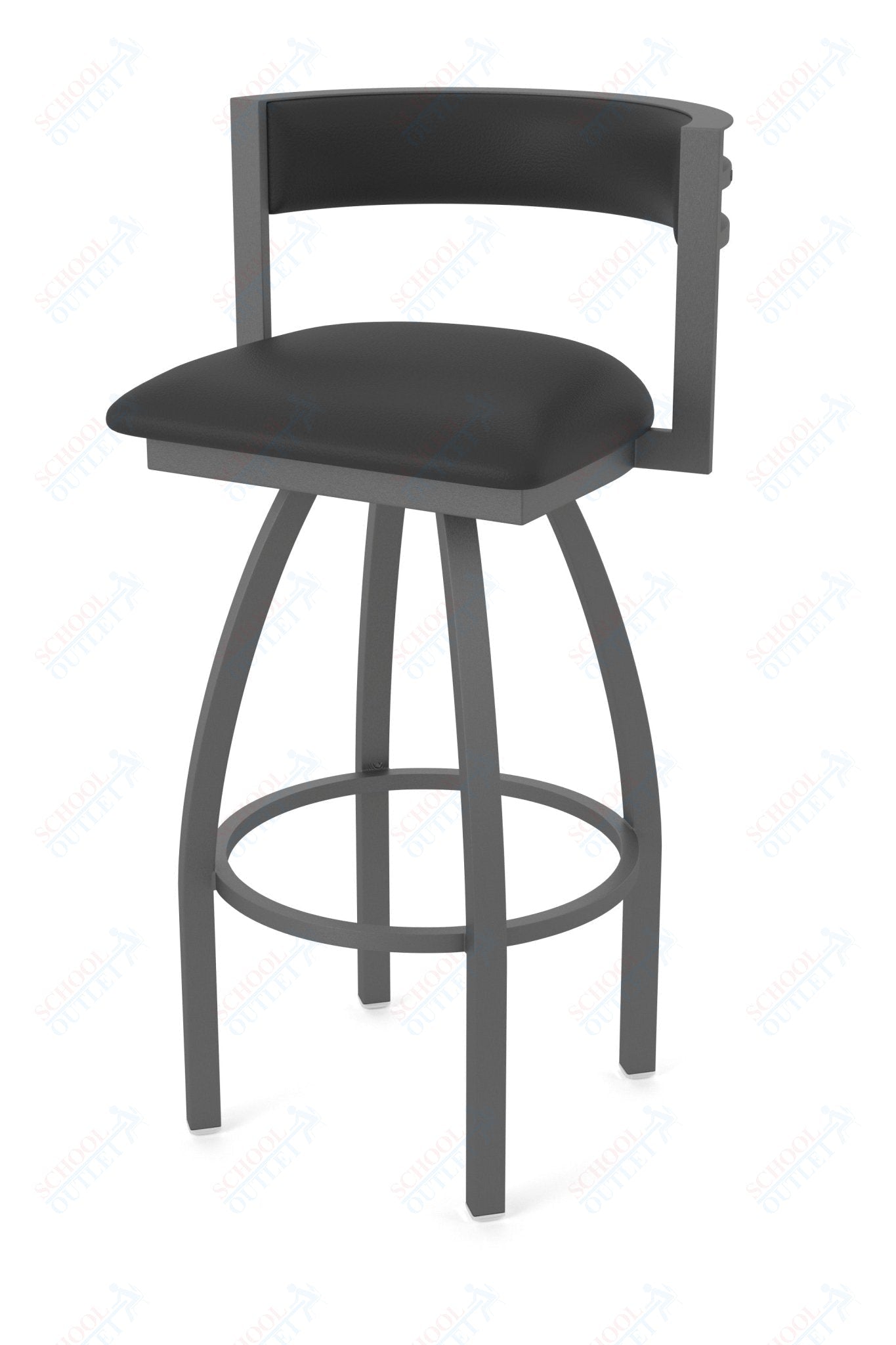 Holland Bar Stool 861 Artemis Swivel Bar Stool Upholstered Seat 36"H (HBS - 861 - BS - UP - 36H) - SchoolOutlet