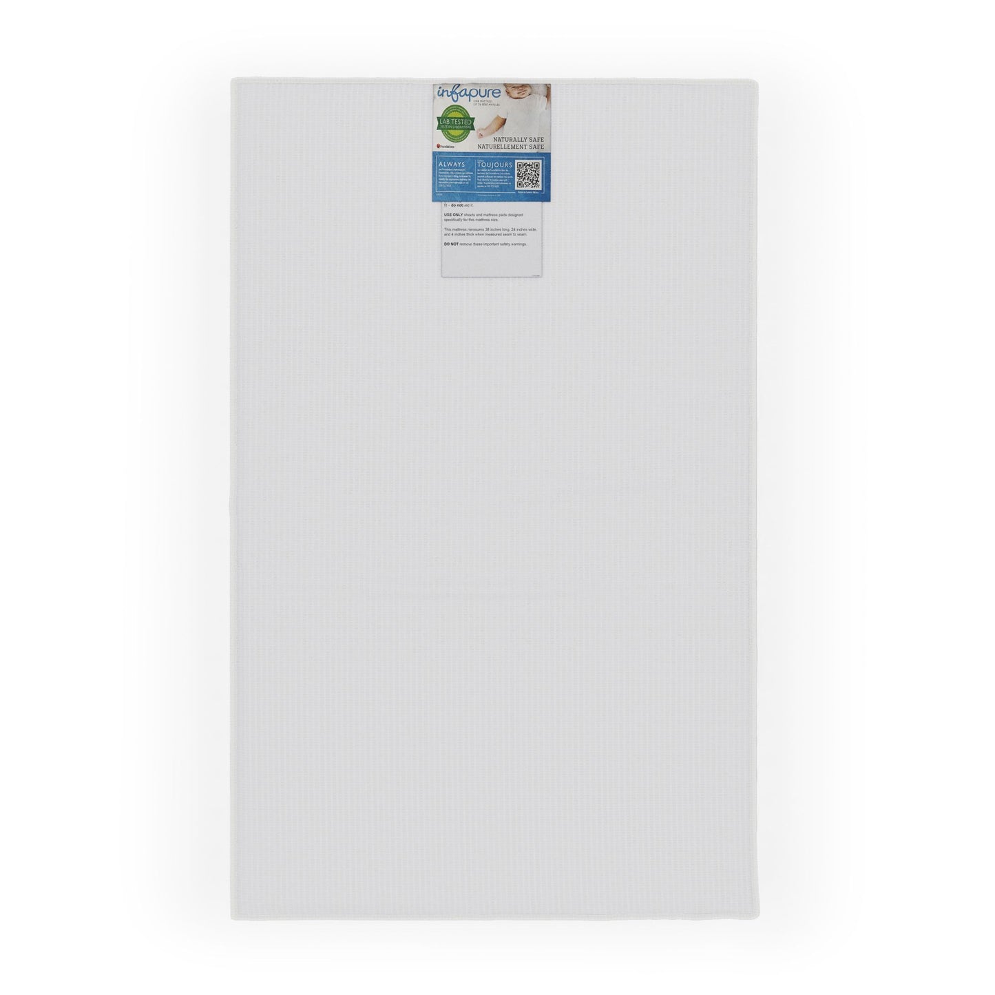 Foundations - InfaPure 4'' Foam Compact Crib Replacement Mattress (FOU-6444012)