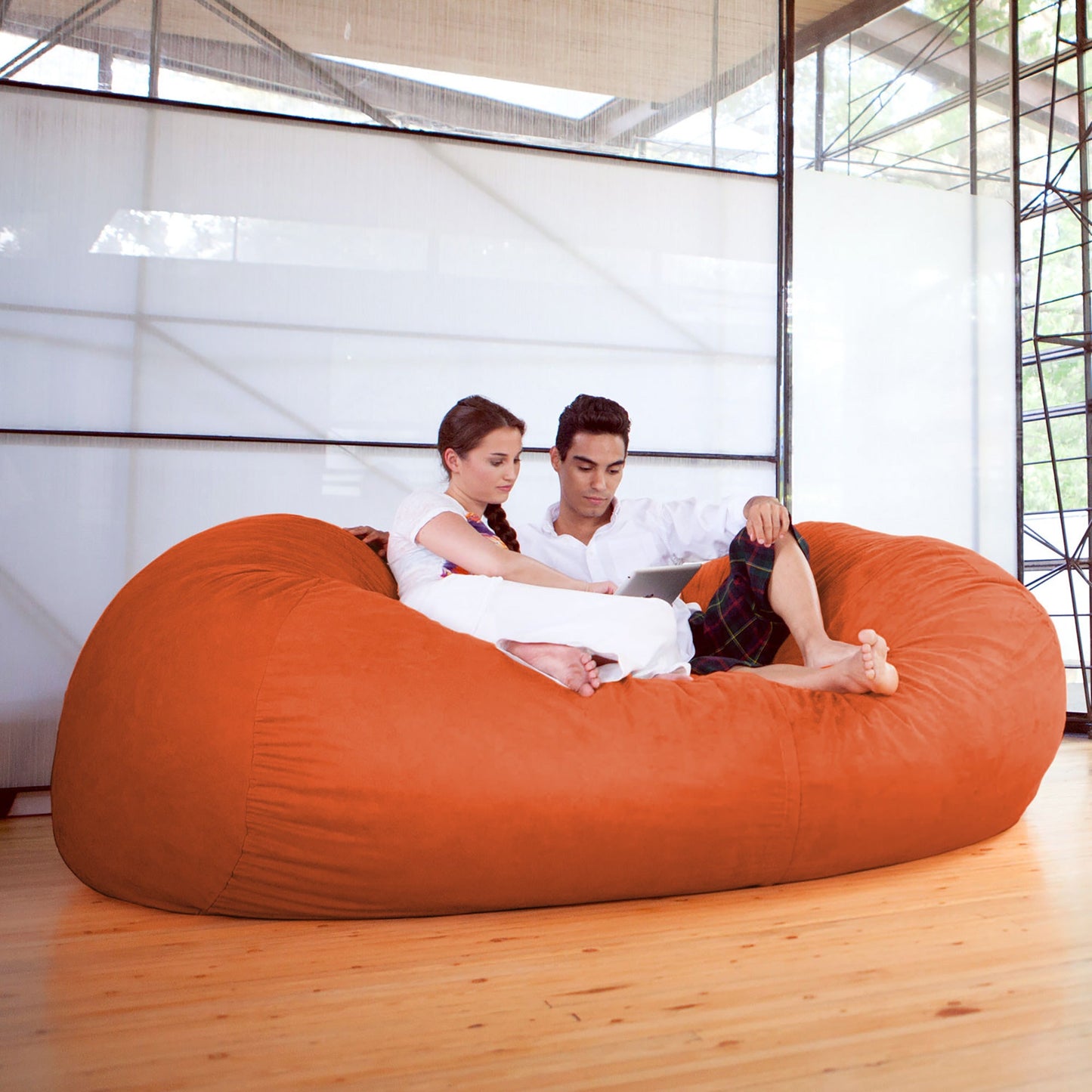 Jaxx 7 Foot Giant Bean Bag Sofa (10817) - SchoolOutlet