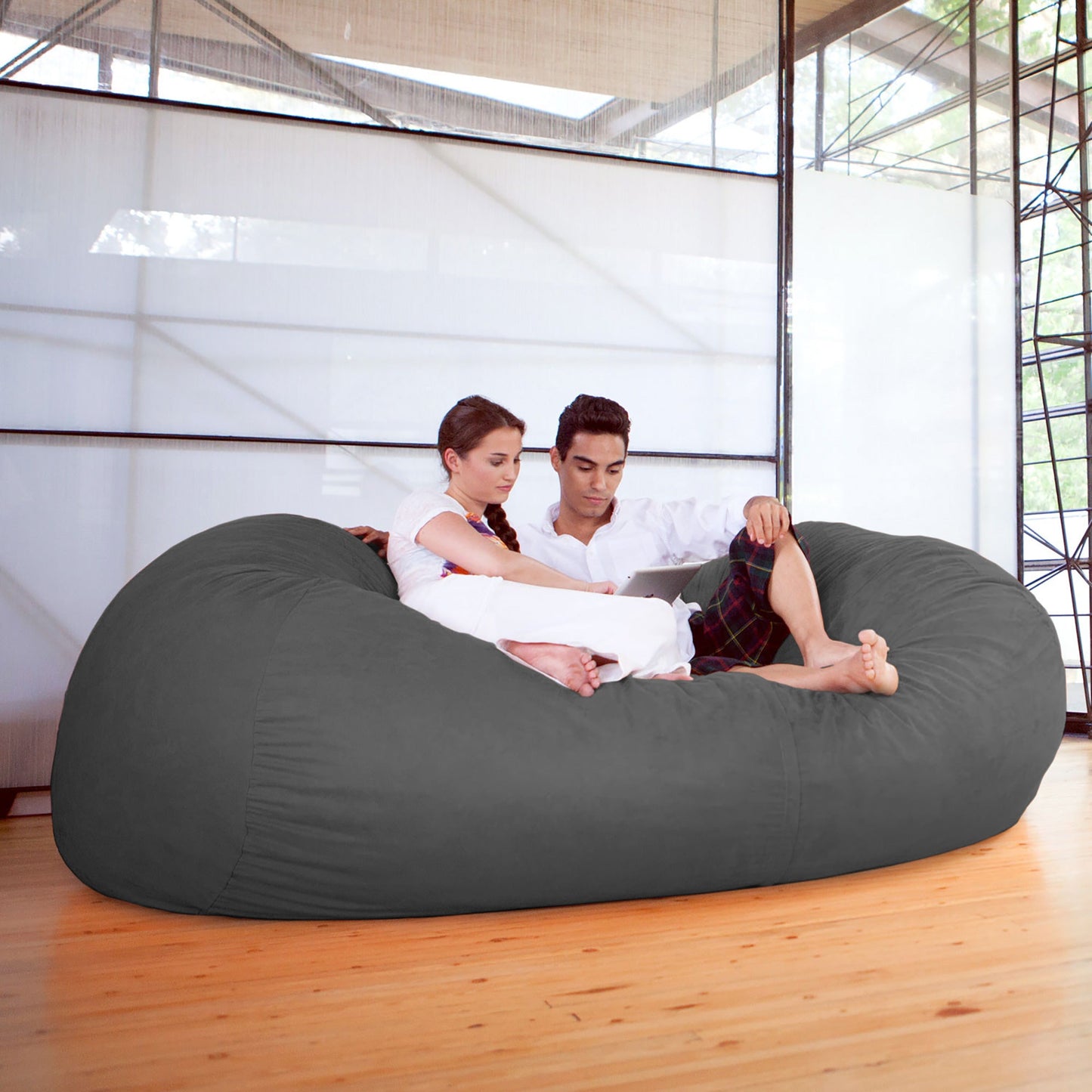 Jaxx 7 Foot Giant Bean Bag Sofa (10817) - SchoolOutlet