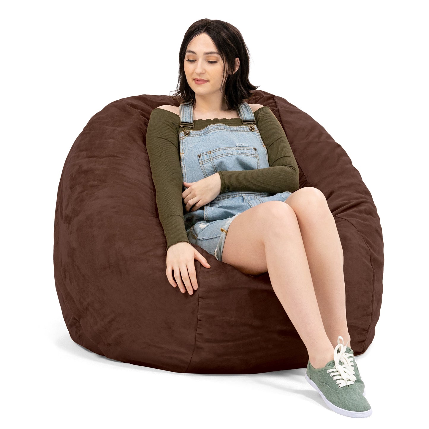 Jaxx Saxx 4 Foot Round Bean Bag w/ Removable Cover (10841) - SchoolOutlet