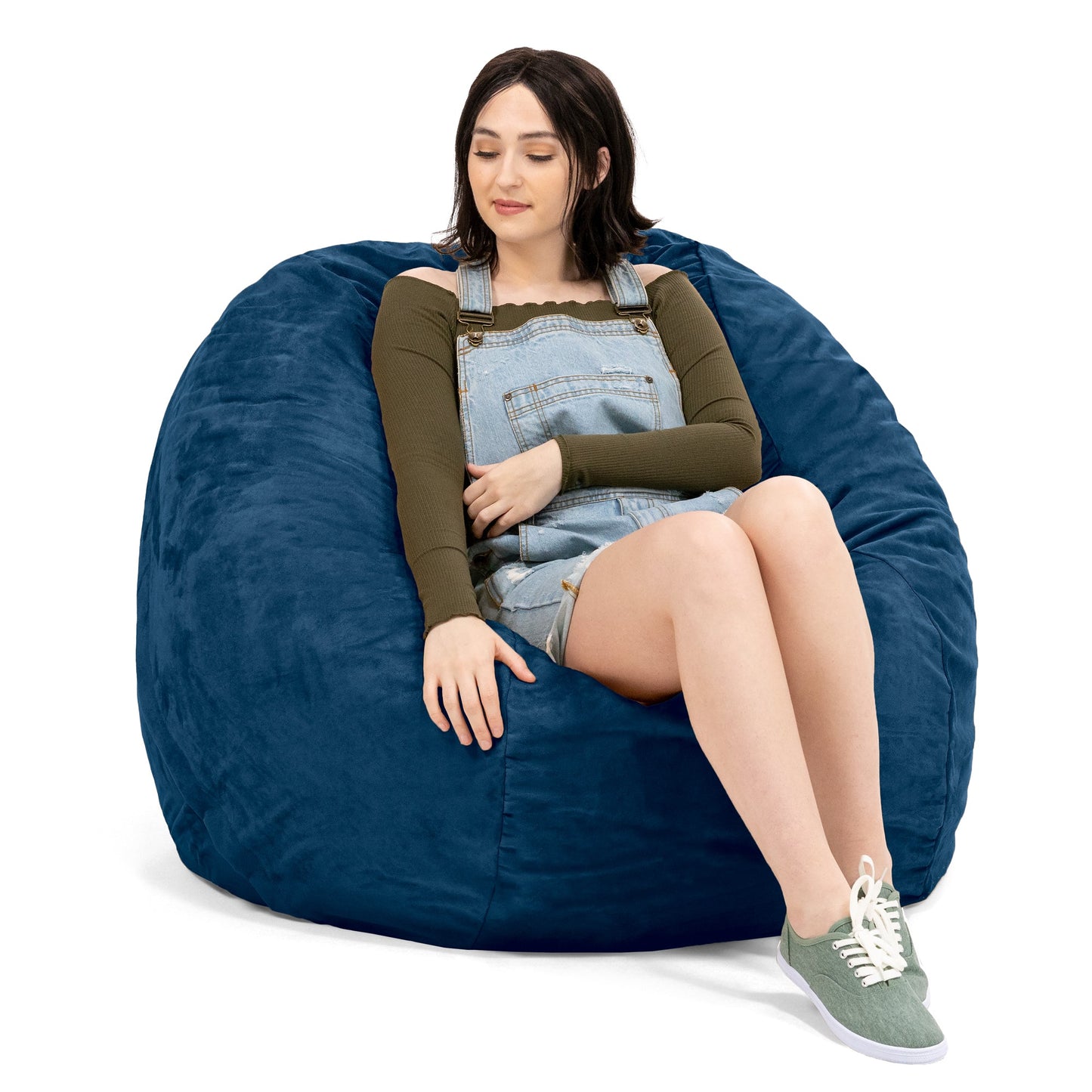 Jaxx Saxx 4 Foot Round Bean Bag w/ Removable Cover (10841) - SchoolOutlet