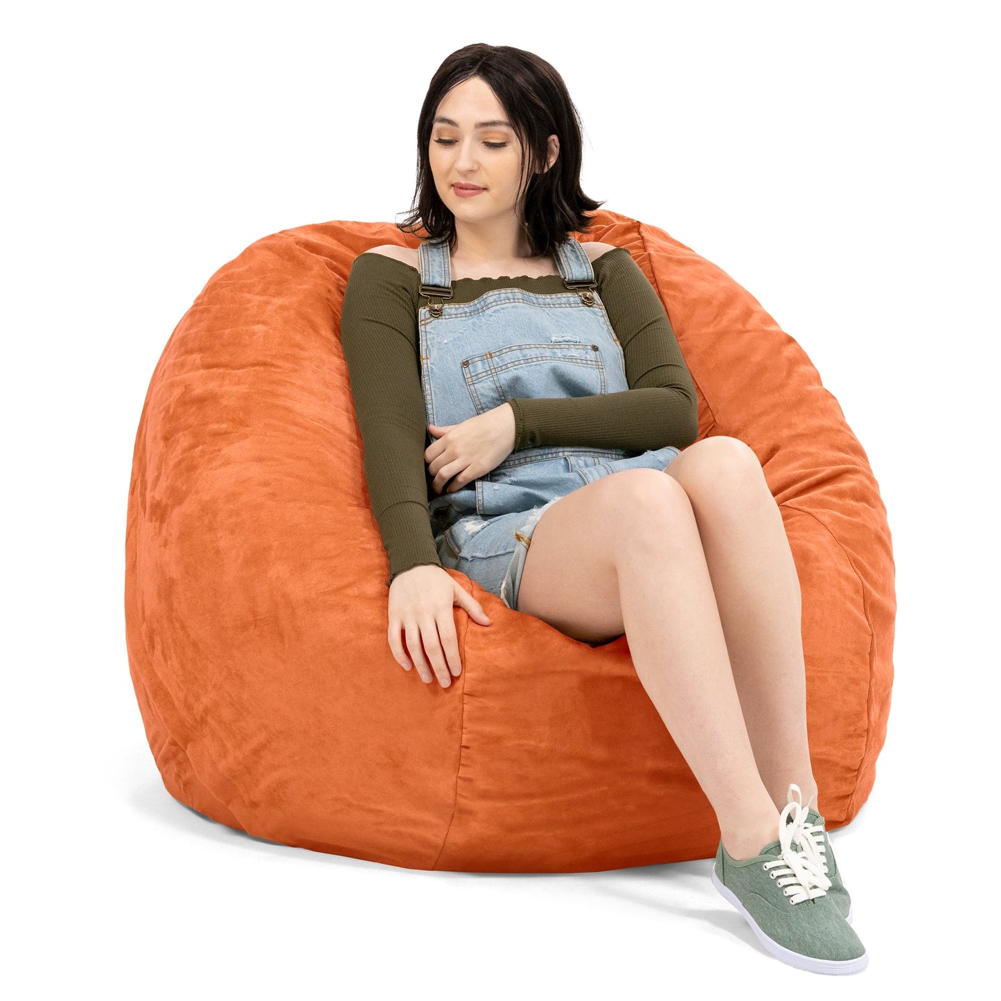 Jaxx Saxx 4 Foot Round Bean Bag w/ Removable Cover (10841) - SchoolOutlet