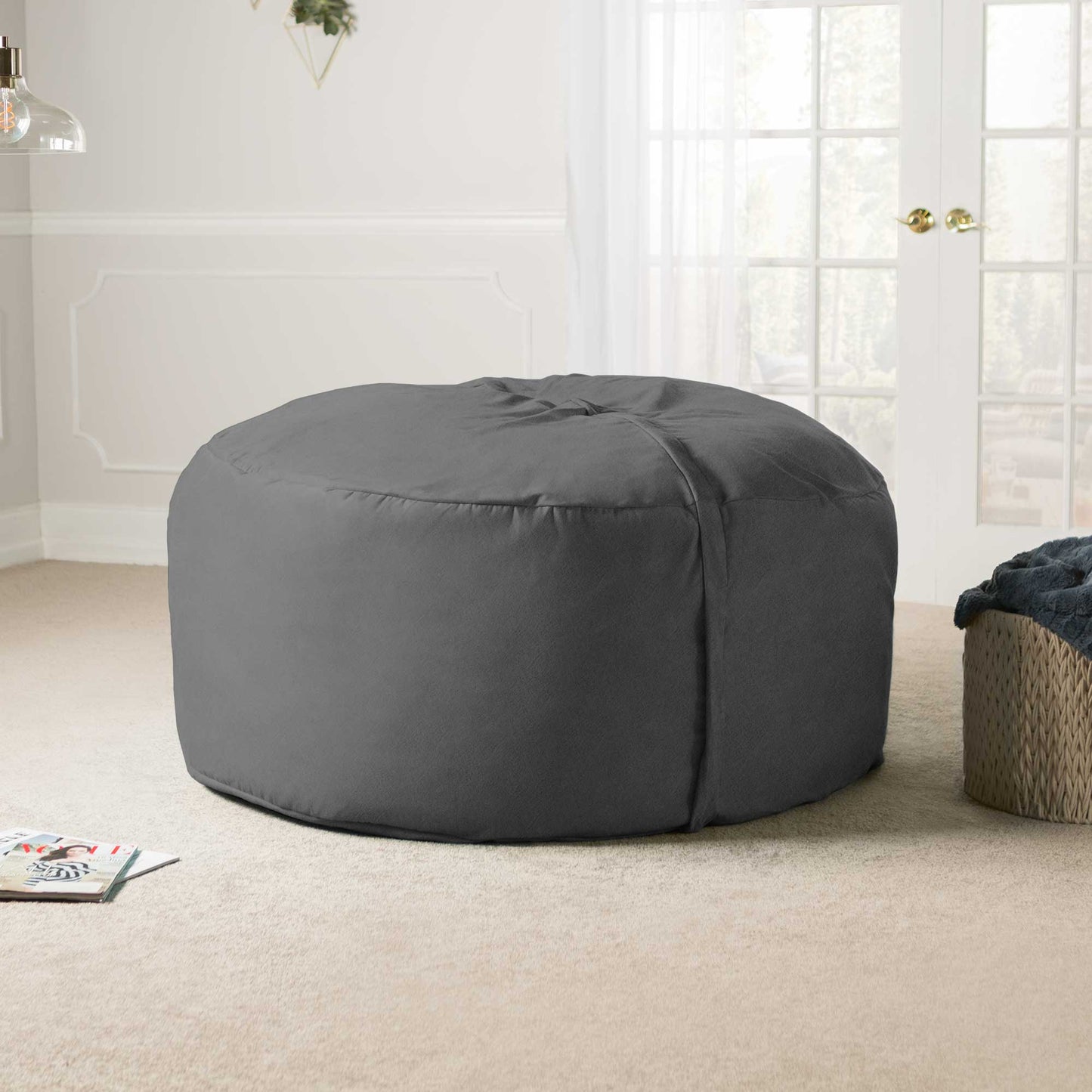 Jaxx Saxx 5 Foot Large Bean Bag w/ Removable Cover (10846) - SchoolOutlet