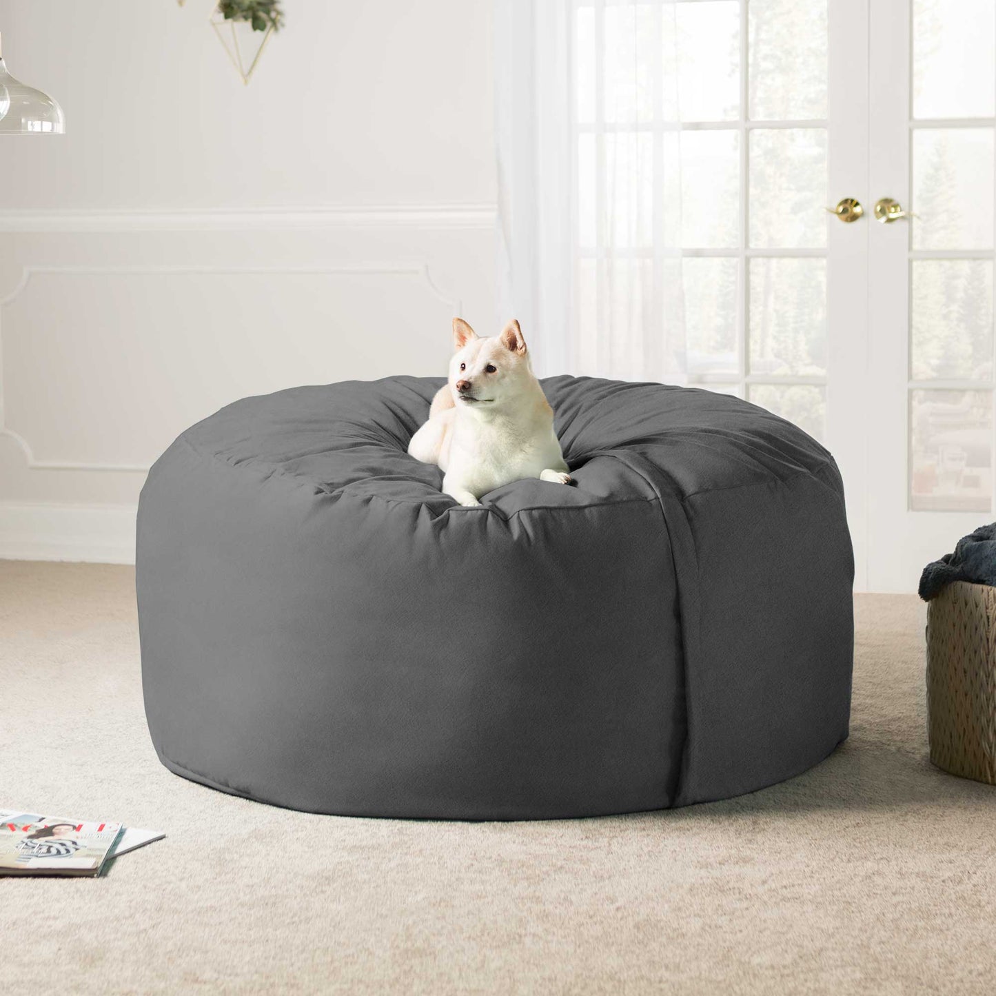 Jaxx Saxx 5 Foot Large Bean Bag w/ Removable Cover (10846) - SchoolOutlet