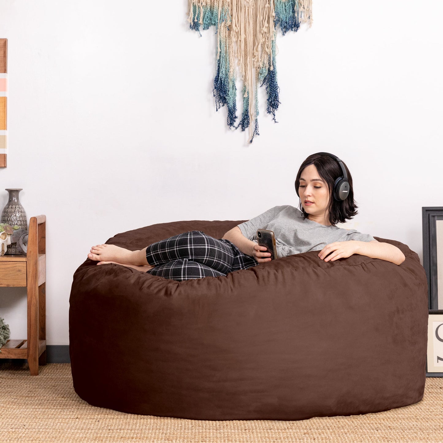 Jaxx Saxx 5 Foot Large Bean Bag w/ Removable Cover (10846) - SchoolOutlet